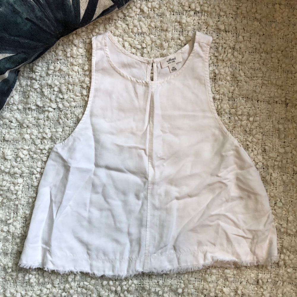 Wilfred linen crop top